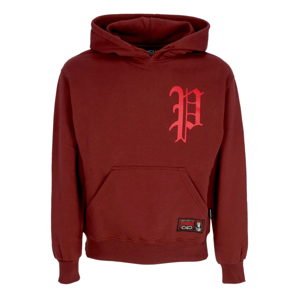 Propaganda Gornet's hoodie met voorzak Red Heren