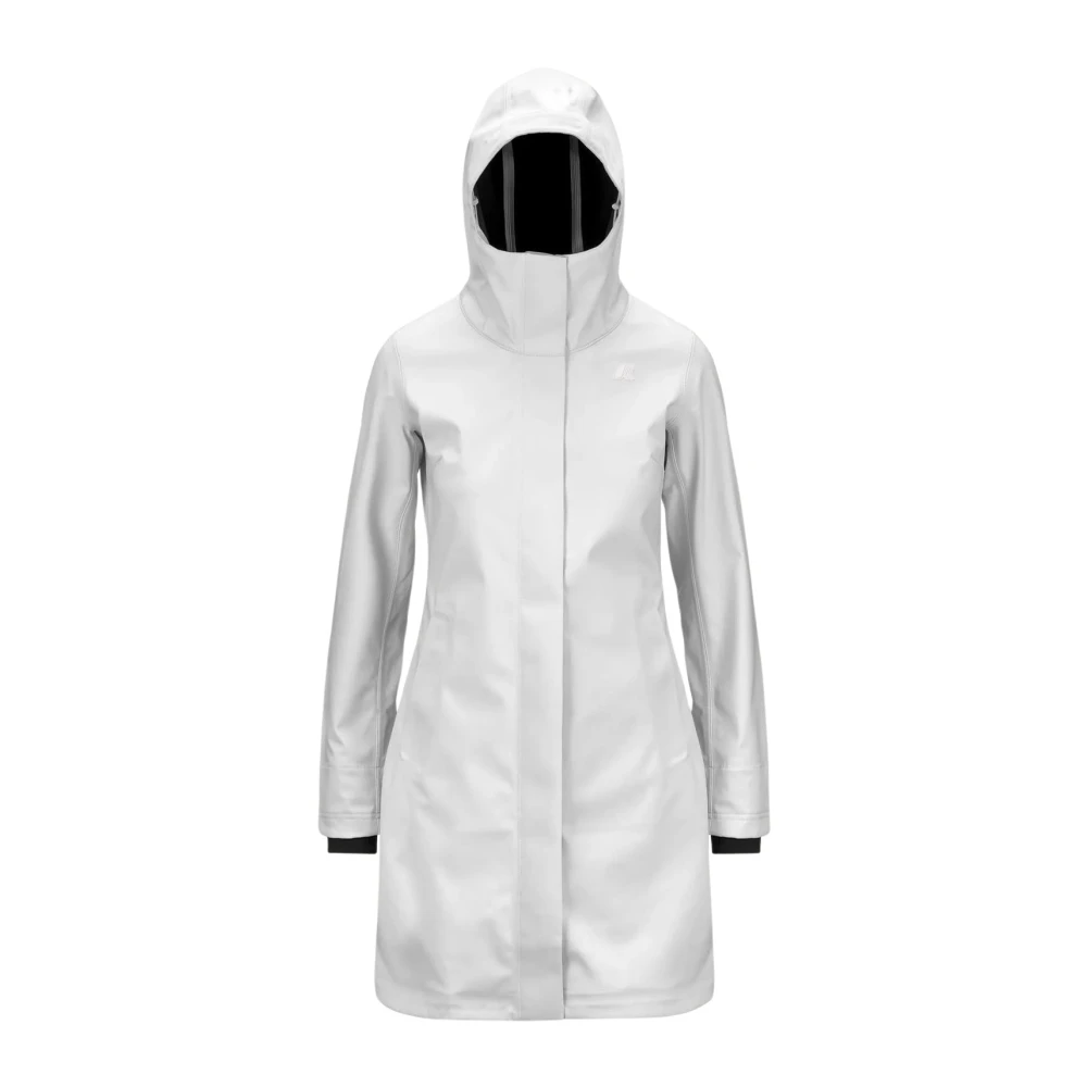 K-way Witte Driekwartlengte Damesjas White Dames