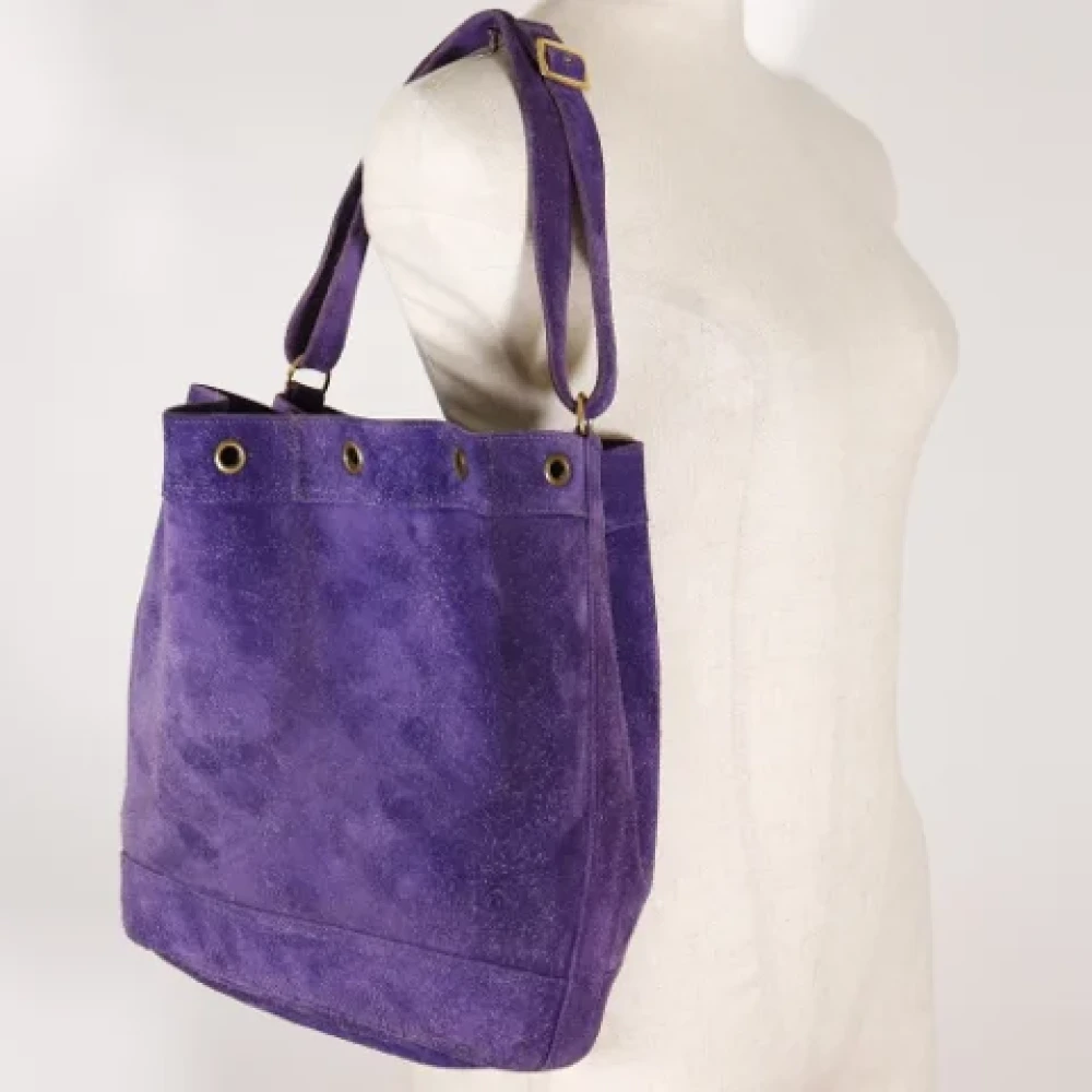 Hermès Vintage Pre-owned Suede shoulder-bags Purple Dames