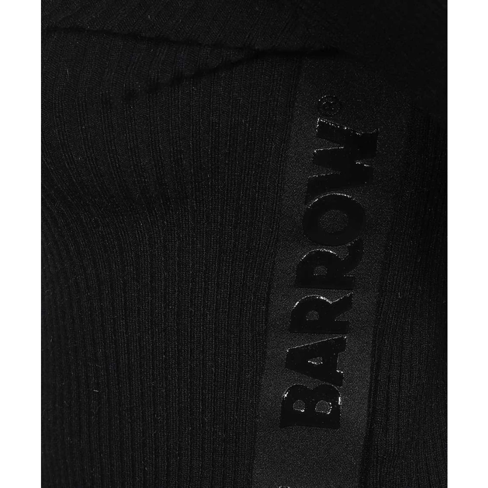 Barrow Logo Patch Crew-neck Sweater Black Dames