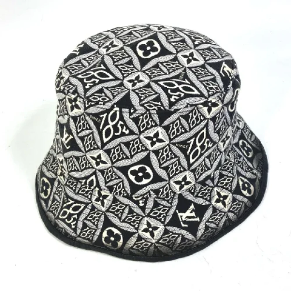 Louis Vuitton Vintage Pre-owned Cotton hats Black Dames