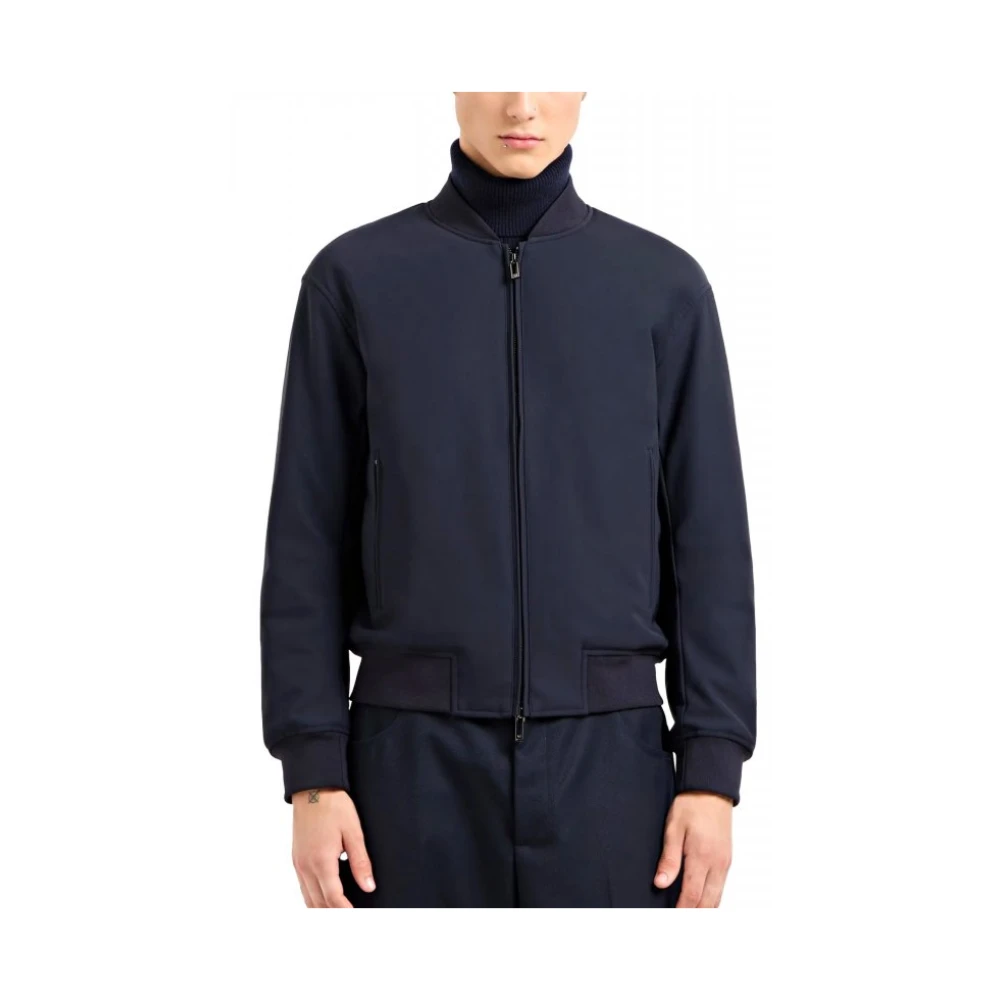 Emporio Armani Herren Blau Jacken, Xlgröße: