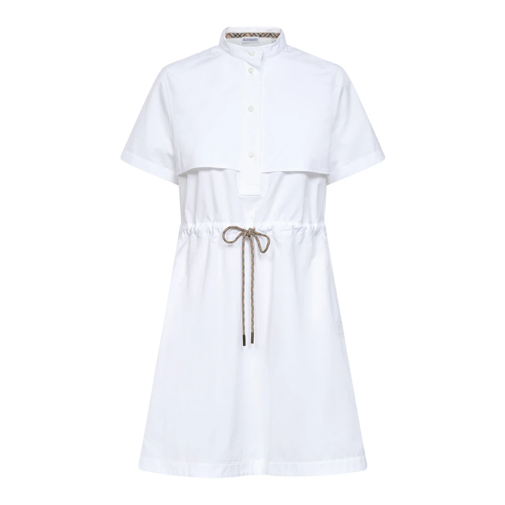 Burberry Women's White Shirt Dress - Shirt Dresses - S - Dresses