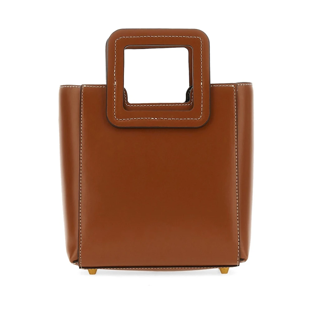 Staud Leren Handtas Brown Dames