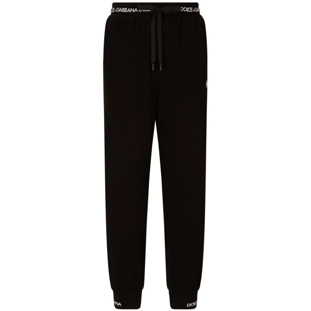 Dolce & Gabbana Zwarte Broek voor Heren Black Heren