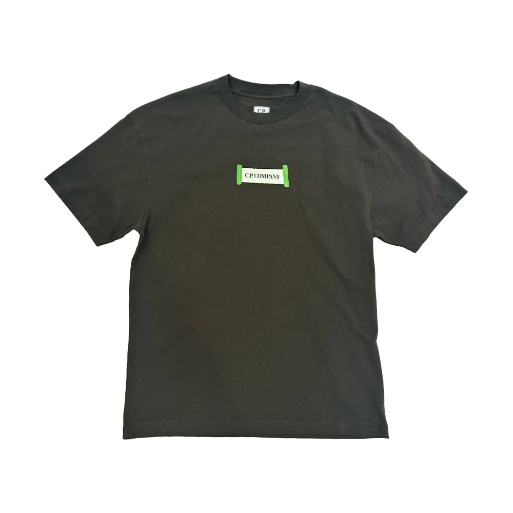 C.P. Company Nautisch Logo Print T-shirt Green Heren