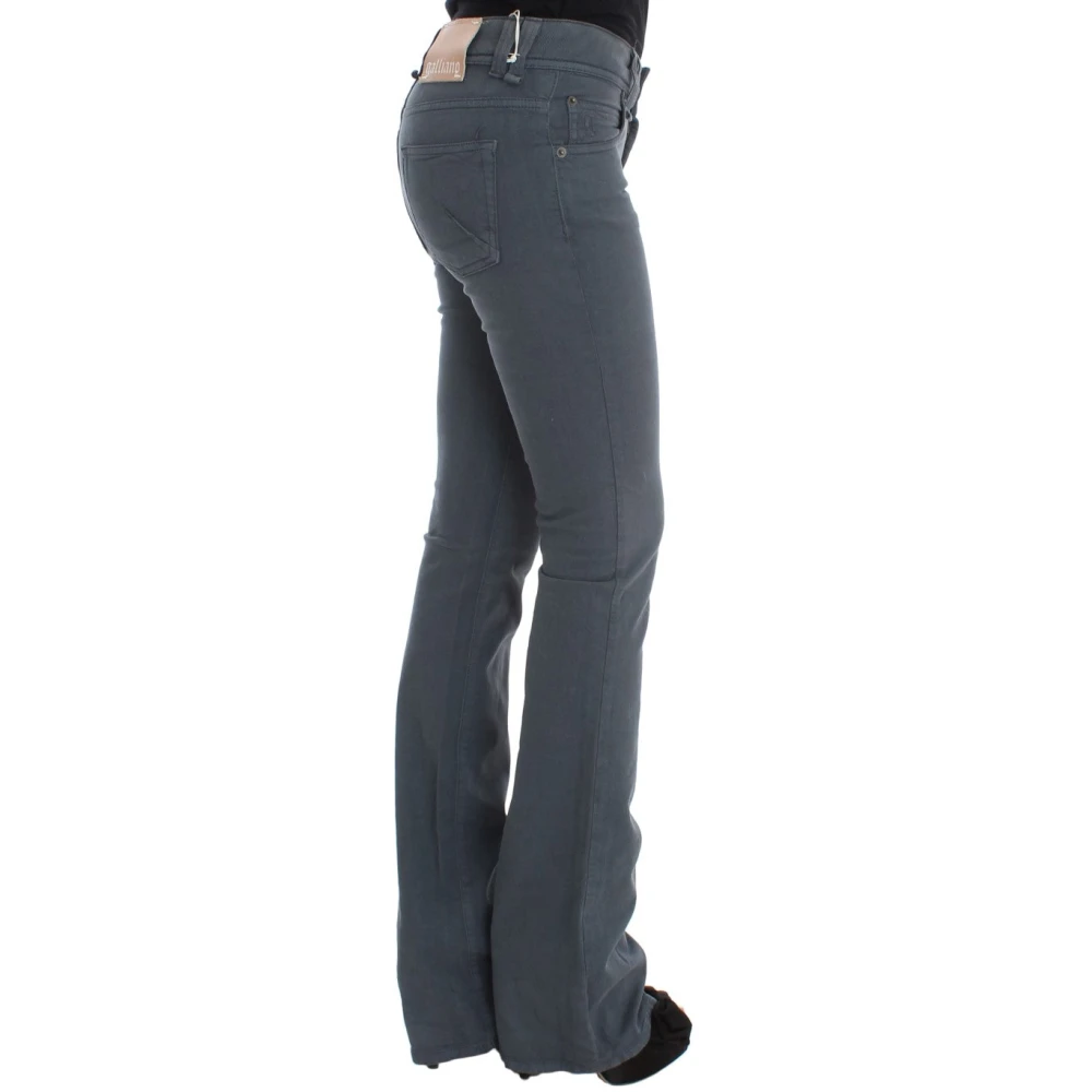 John Galliano Bootcut Jeans Blue Dames