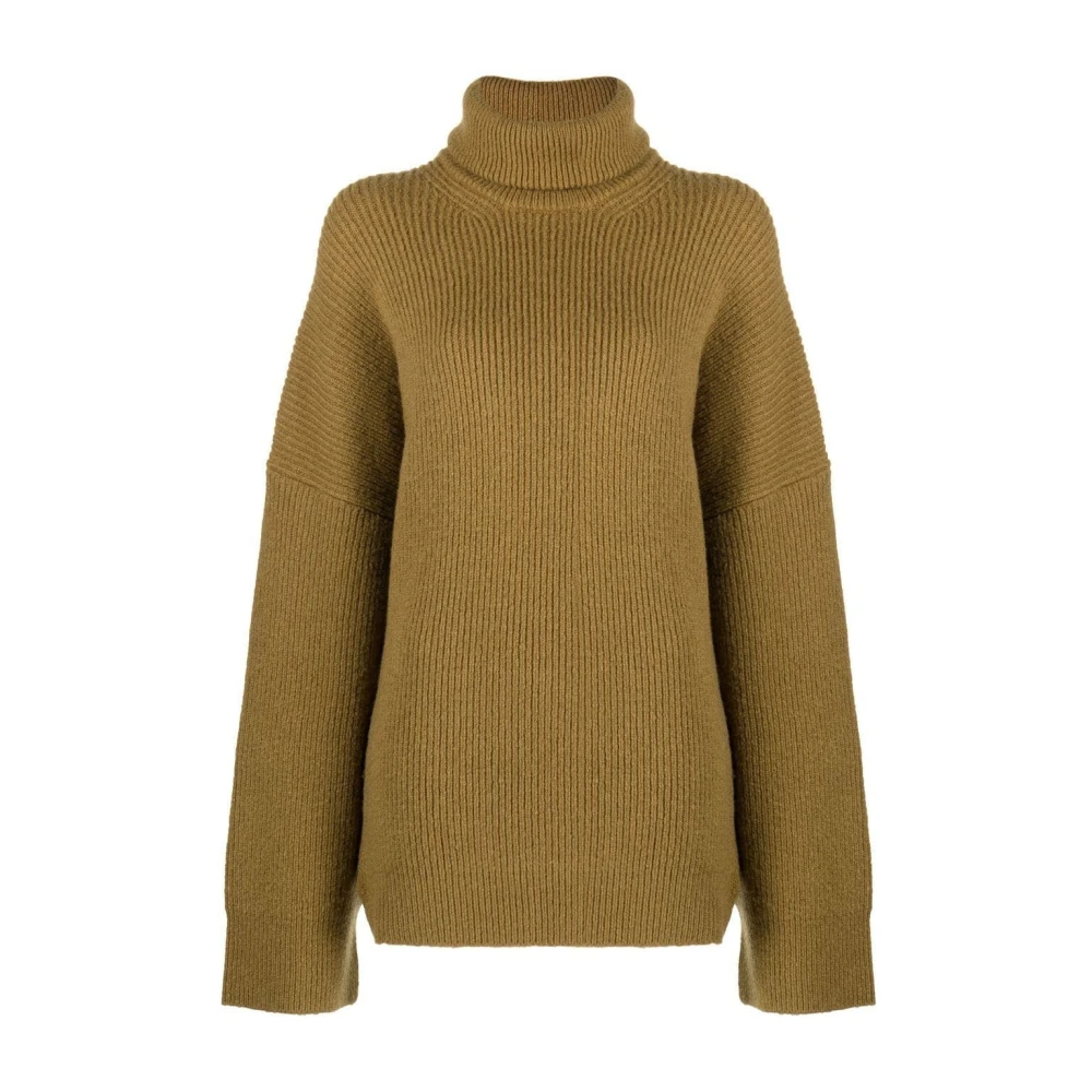 The Attico Green Casual Wool Jumper Grace - Female - Turtlenecks - S - Knitwear