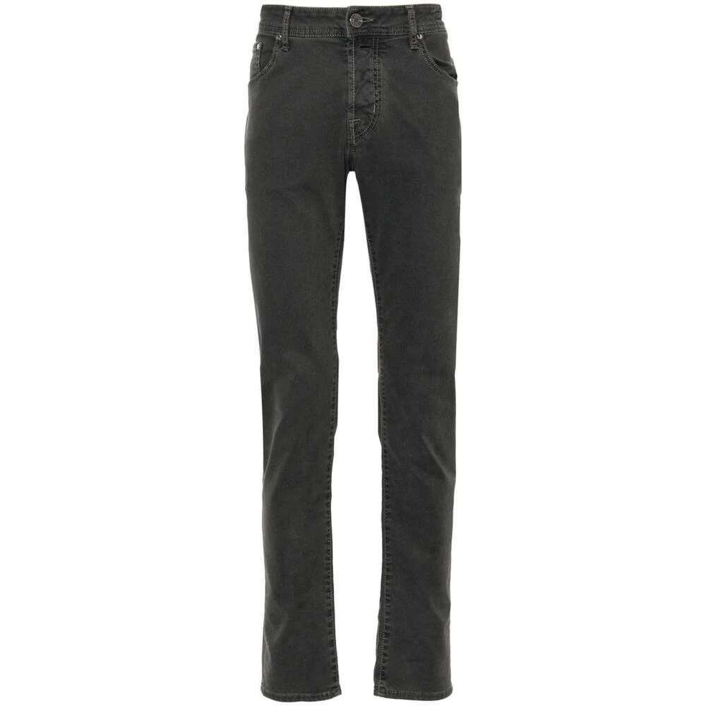 Jacob Cohën Slim Fit Grijze Twill Jeans Gray Heren