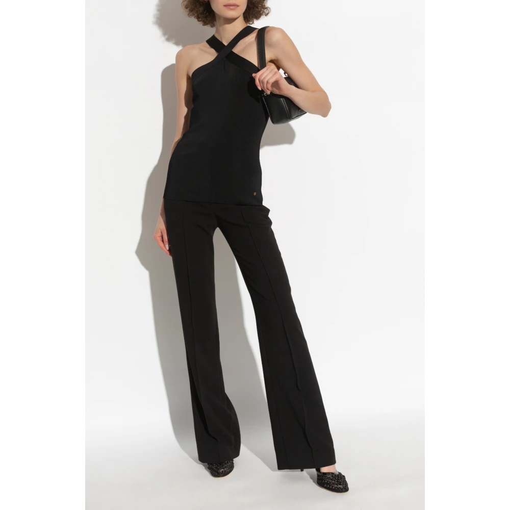 Anine Bing Off-Shoulder Top Black Dames