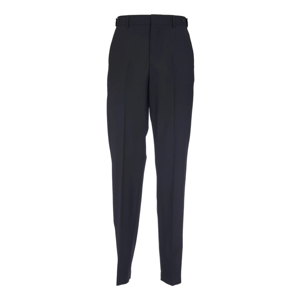 Msgm Zwarte broek met rechte pijpen Black Heren