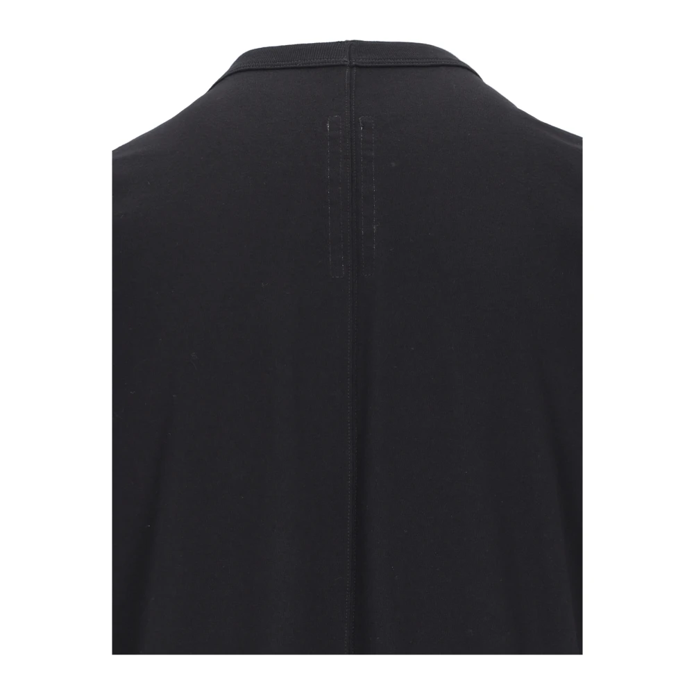 Rick Owens Zwart Klassiek Katoenen T-shirt Black Heren