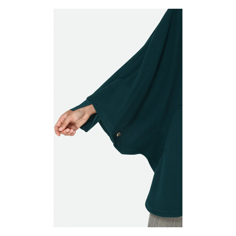 PATRIZIA PEPE Wollen Cape Jas Blue Dames