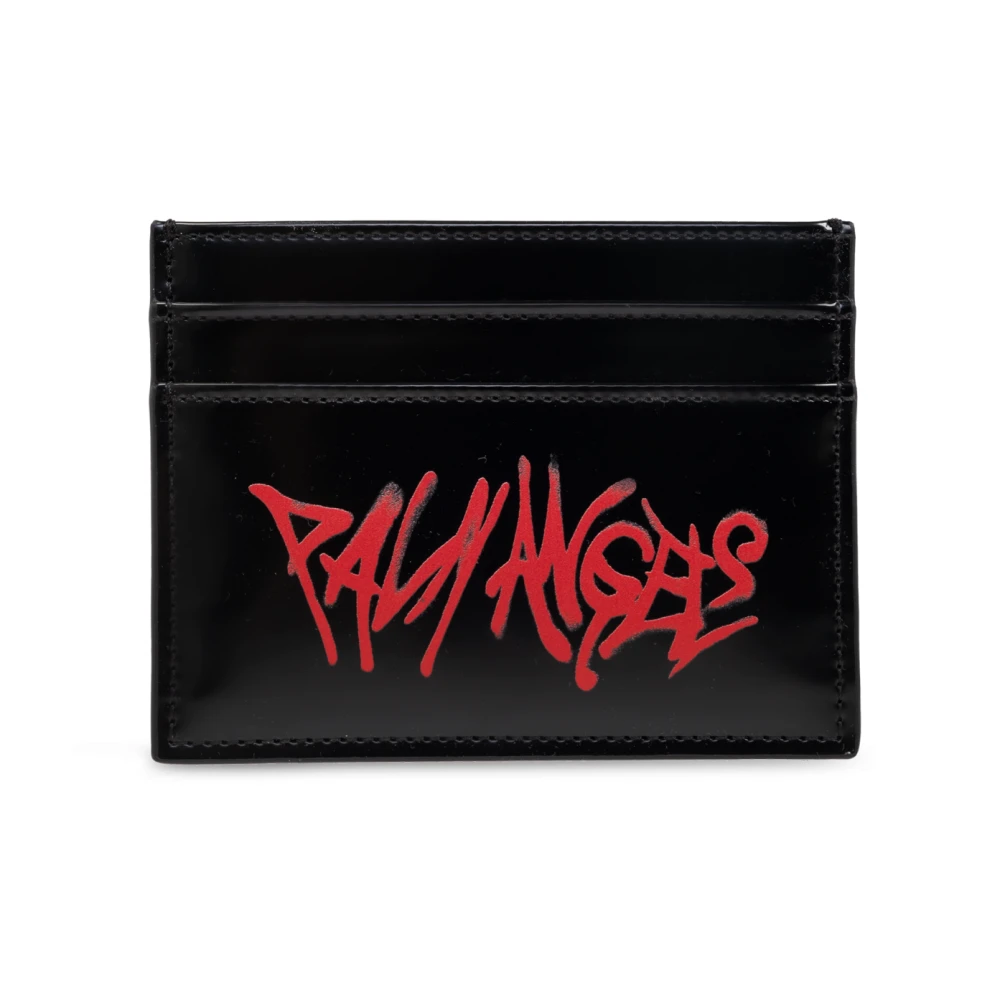 Palm Angels Eco-lederen kaarthouder Black Heren