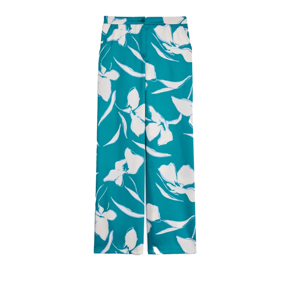 Pennyblack Grafische Bloemen Polyester Broek Multicolor Dames