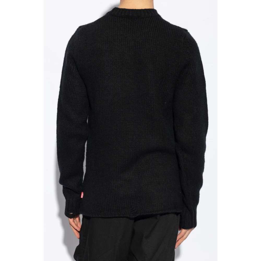 Diesel Wollen trui K-Norman Black Heren