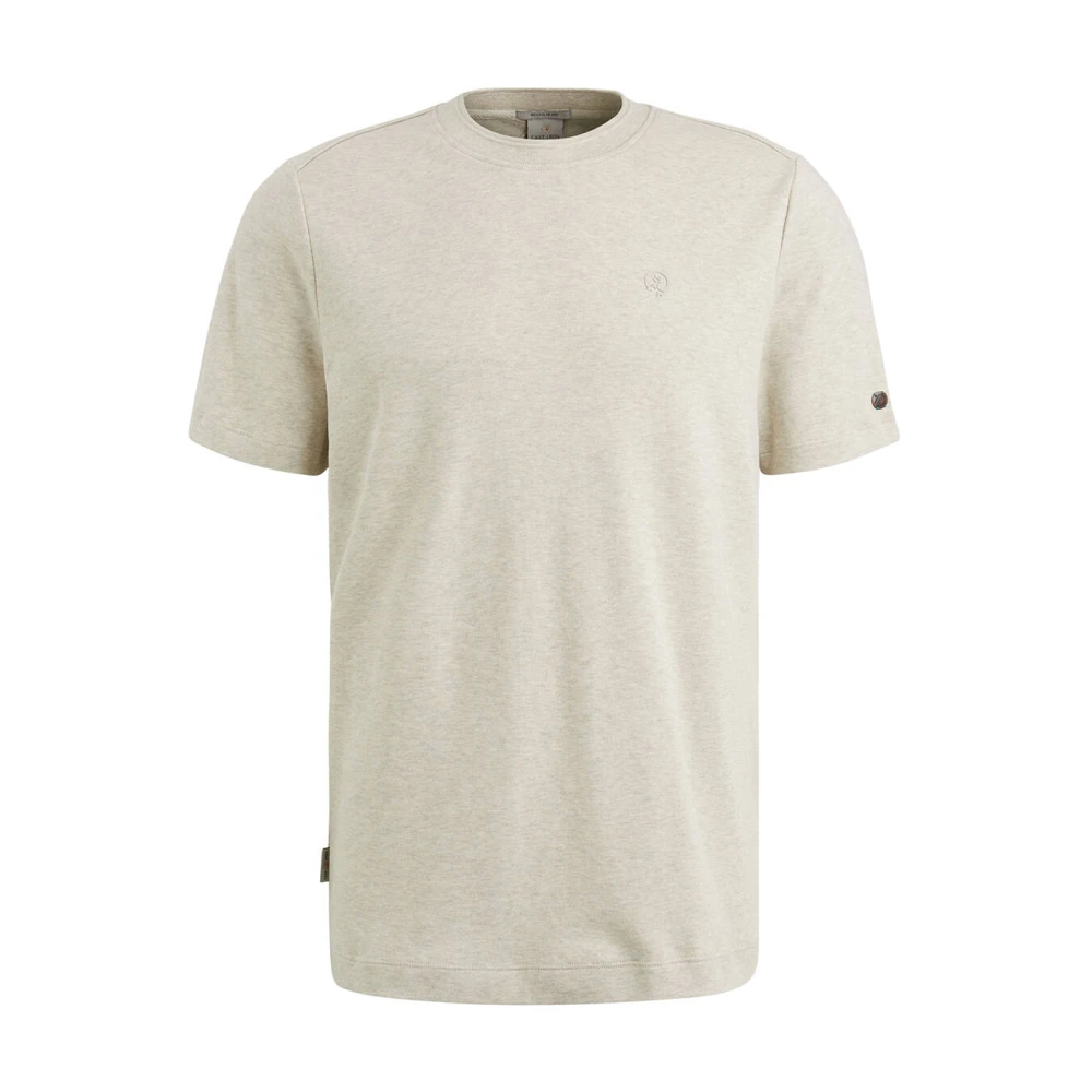 Cast Iron Korte mouw T-shirt met norHeren pasvorm Beige Heren