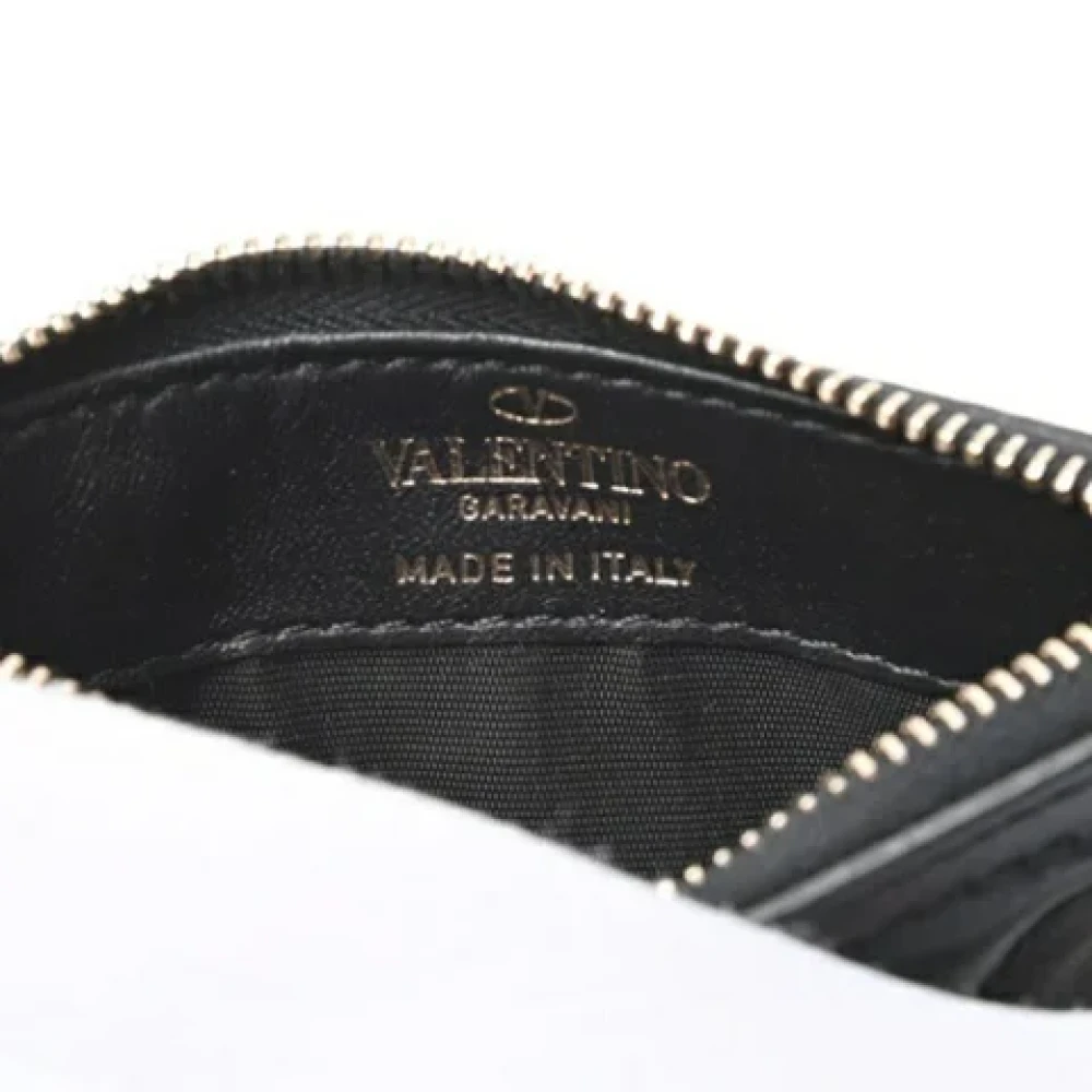 Valentino Vintage Pre-owned Leather wallets Black Dames