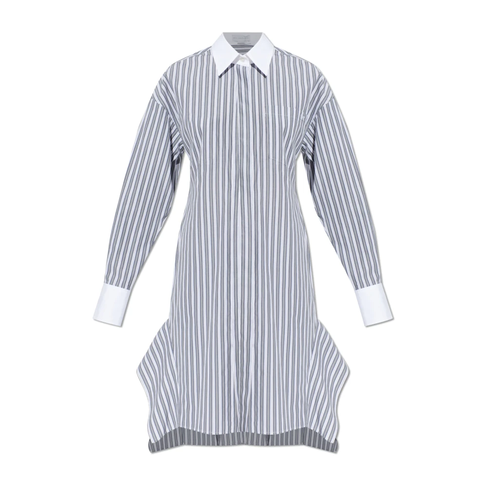 Stella Mccartney Women's Blue Shirt Dresses, Xs, Striped Pattern Dress