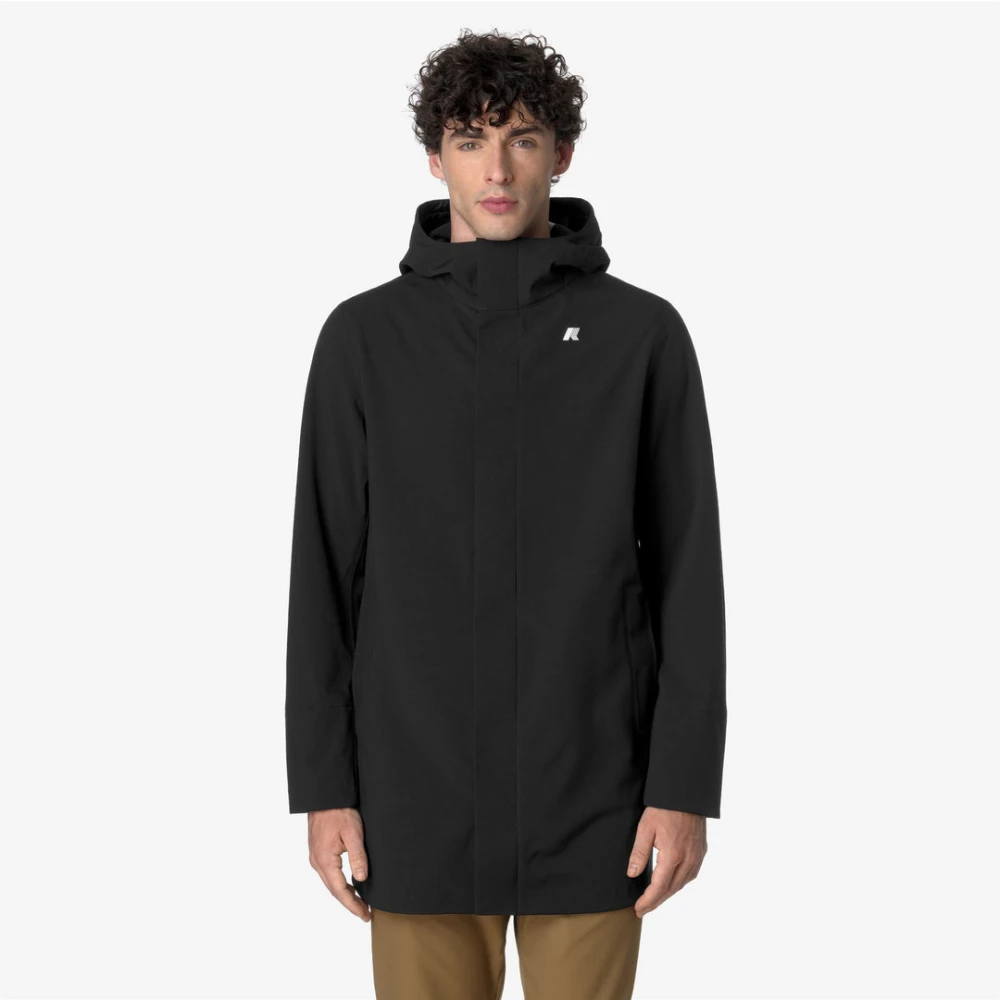 K-way Zwart Blauw Dapth Jas Black Heren