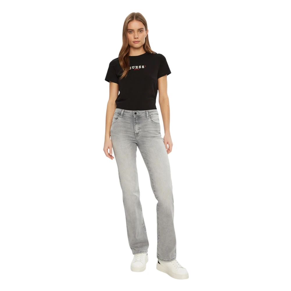 Guess Organisch katoenen dames T-shirt Regular Fit Black Dames