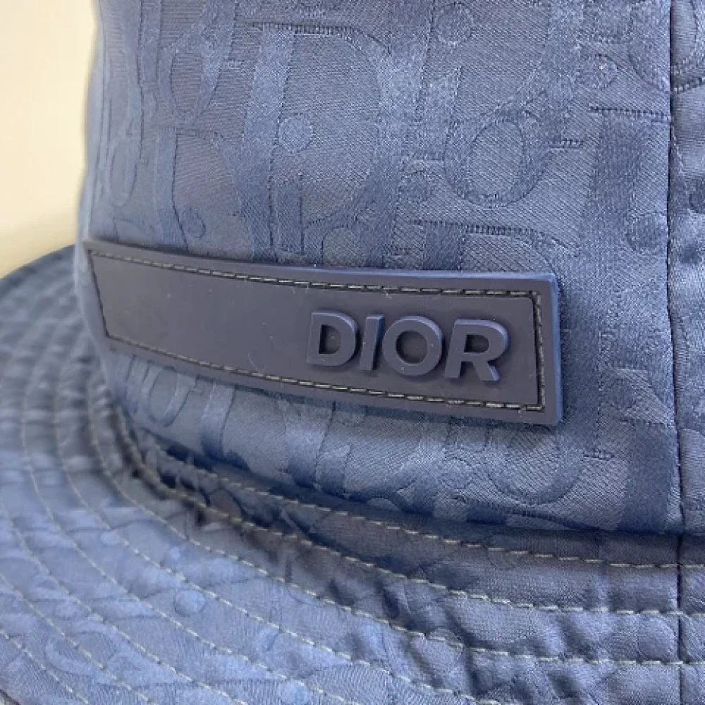 Dior Vintage Pre-owned Fabric hats Blue Dames