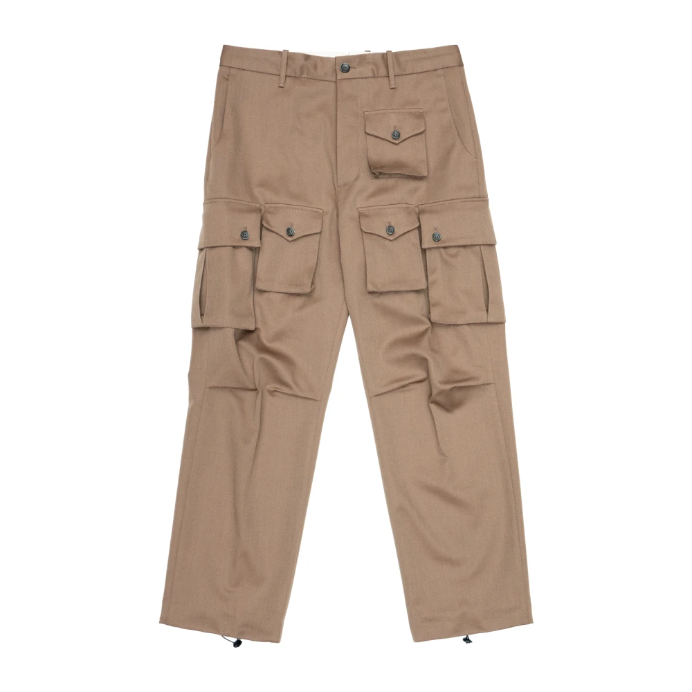 Nine In The Morning Wollen cargo chino broek Brown Heren