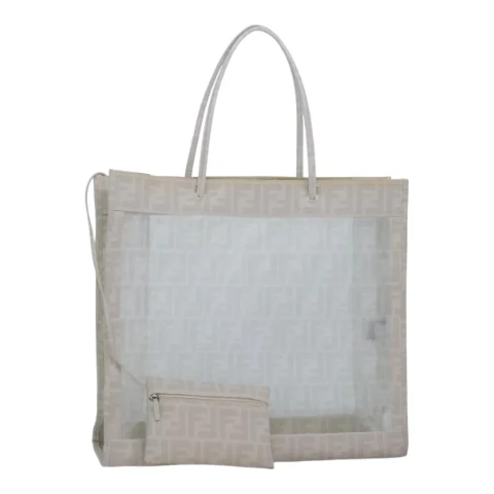 Fendi Vintage Pre-owned Canvas handbags White Dames