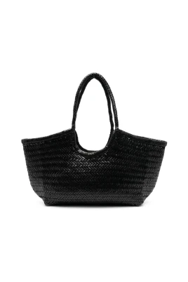 Läder Toteväska med Flätat Design