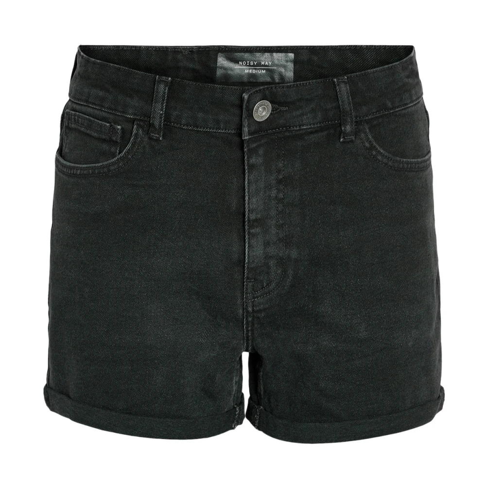 Noisy May Zwarte Denim Shorts | Freewear Zwart Black Dames