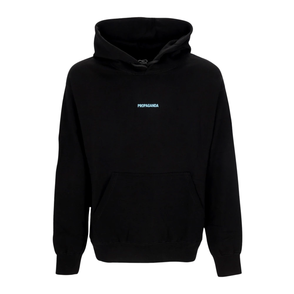 Propaganda Zwarte Hoodie Mannen Slangenprint Black Heren