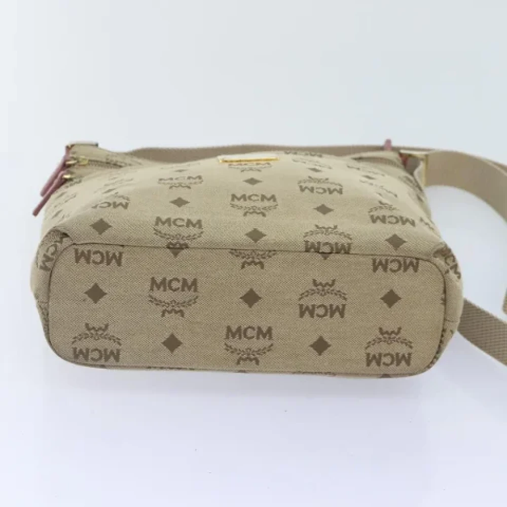 MCM Pre-owned Canvas shoulder-bags Beige Dames