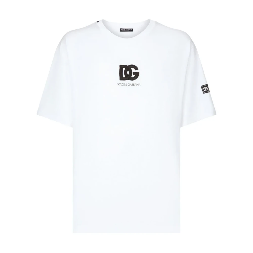 Dolce & Gabbana Logo Print T-Shirt White Heren