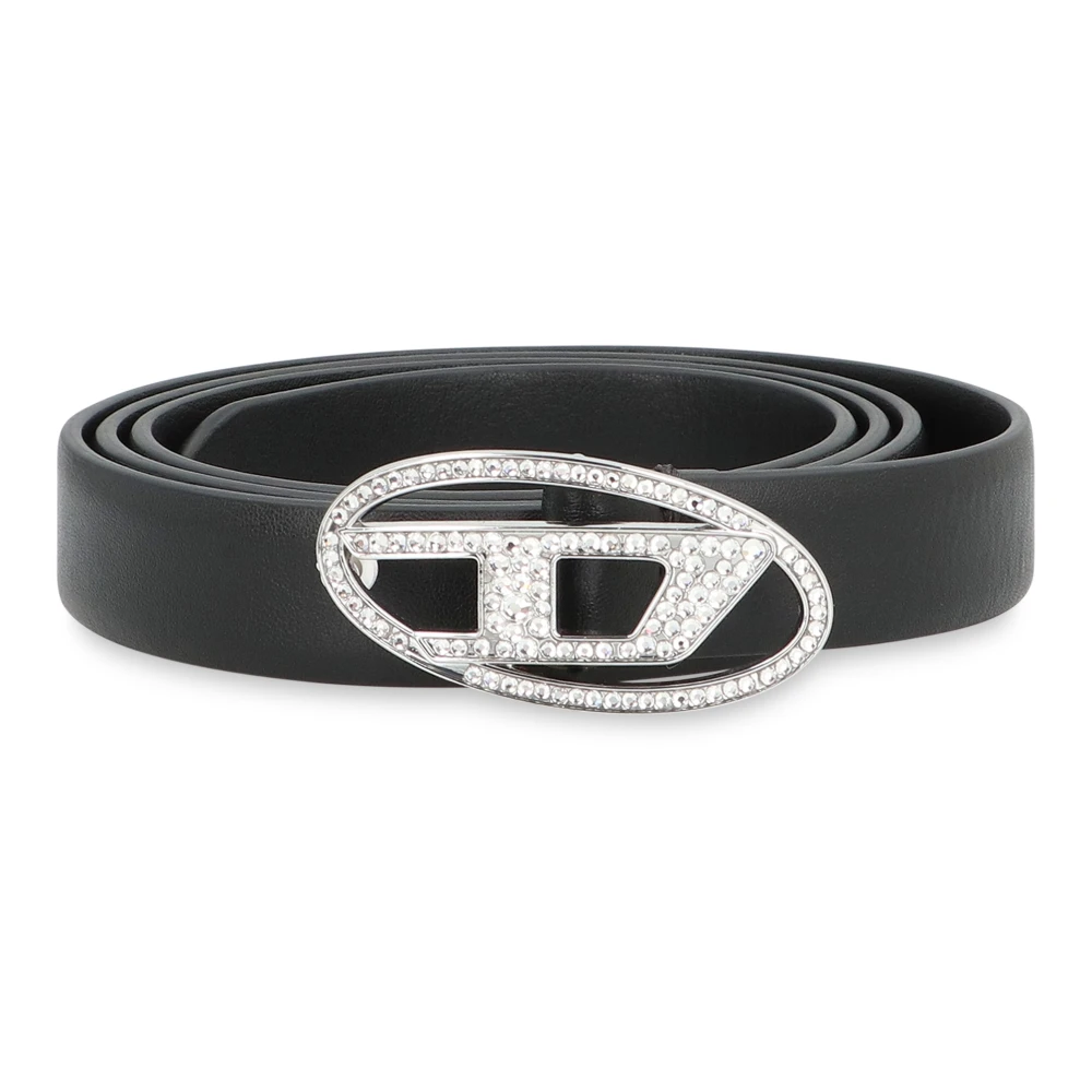 Diesel Women's Black Belts, 75 Cm, B-1Dr Strass 20 Belt