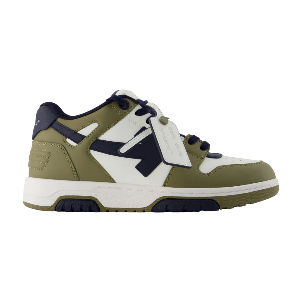 Off White Men's Green Sneakers, 5 Uk, Out Of Office Trainers