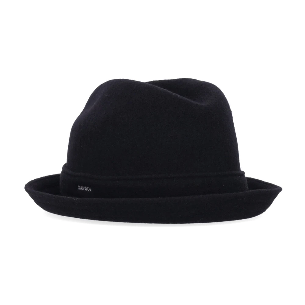 Kangol Zwarte wollen Fedora hoed Black Heren