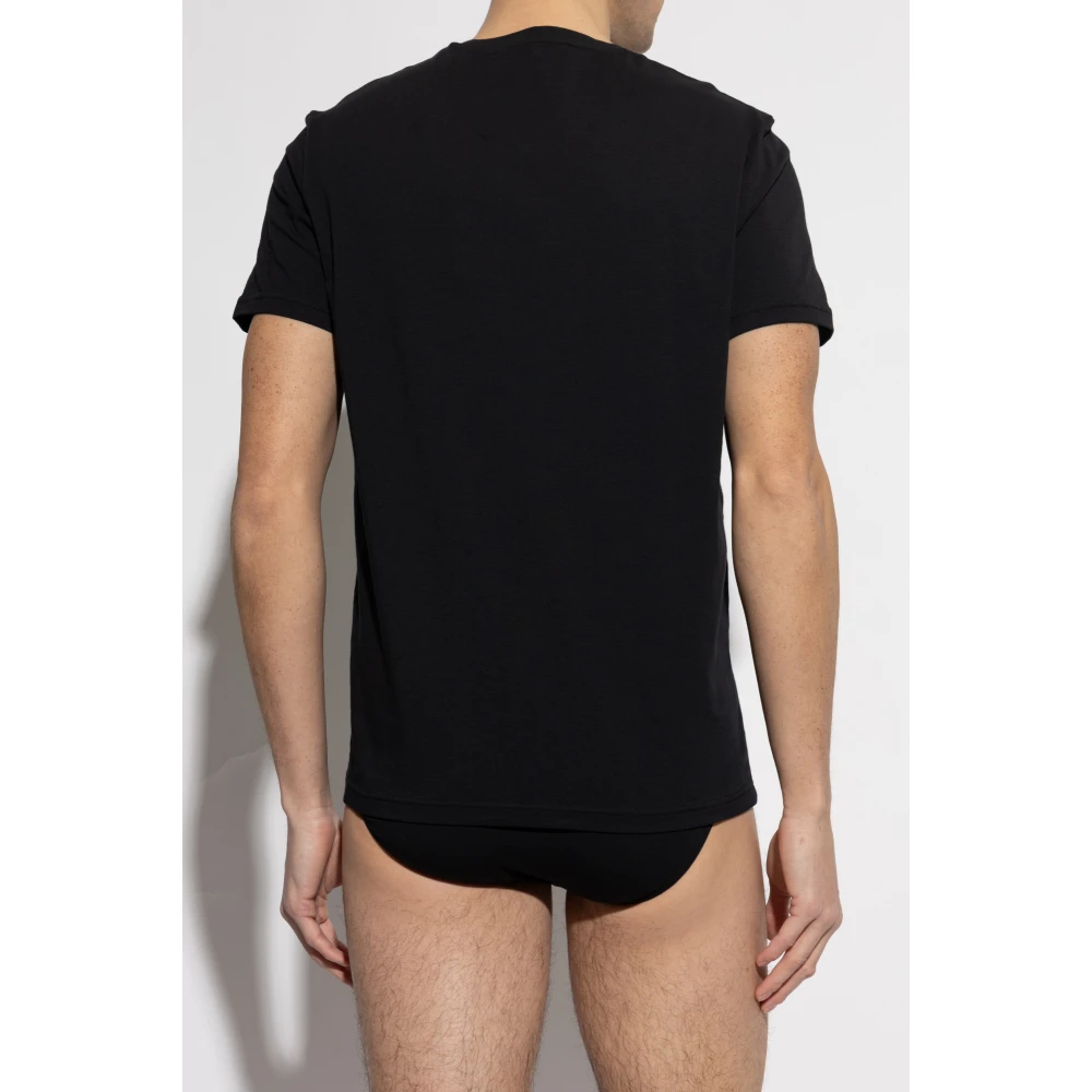 Emporio Armani Twee-pack ondergoed T-shirts Black Heren