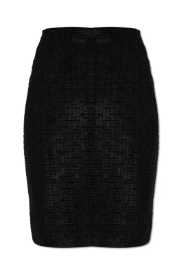 Velvet-Finish Skirt