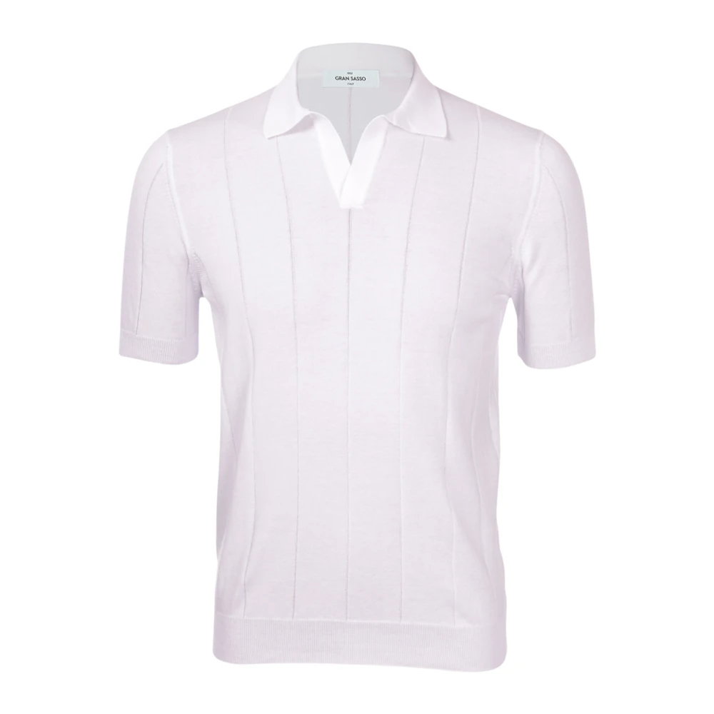 Paolo Fiorillo Capri Retro Polo T-shirt Wit White Heren