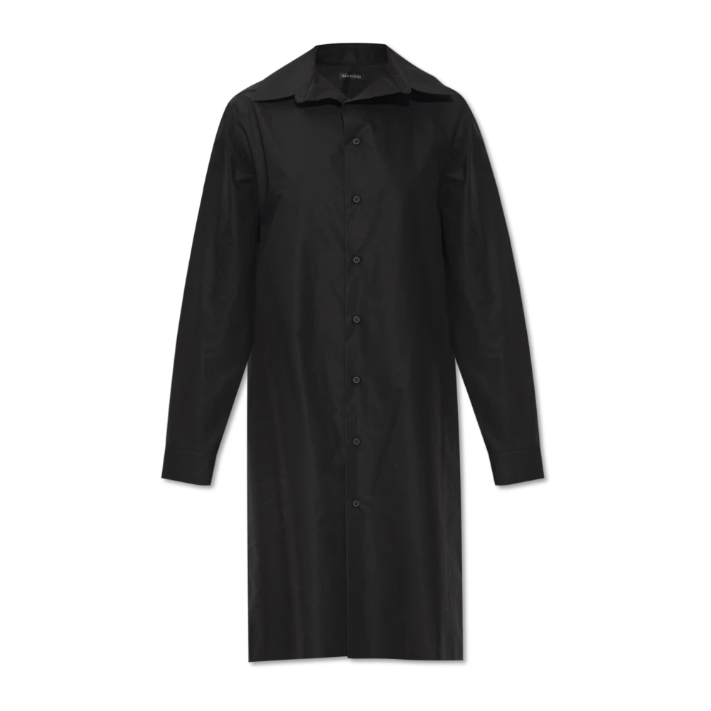 Balenciaga Kick Collar Jurk Black Dames