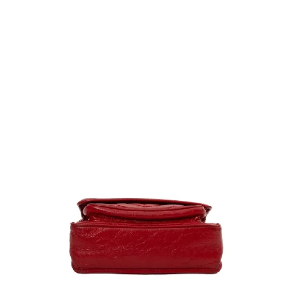 Yves Saint Laurent Vintage Pre-owned Leather shoulder-bags Red Dames
