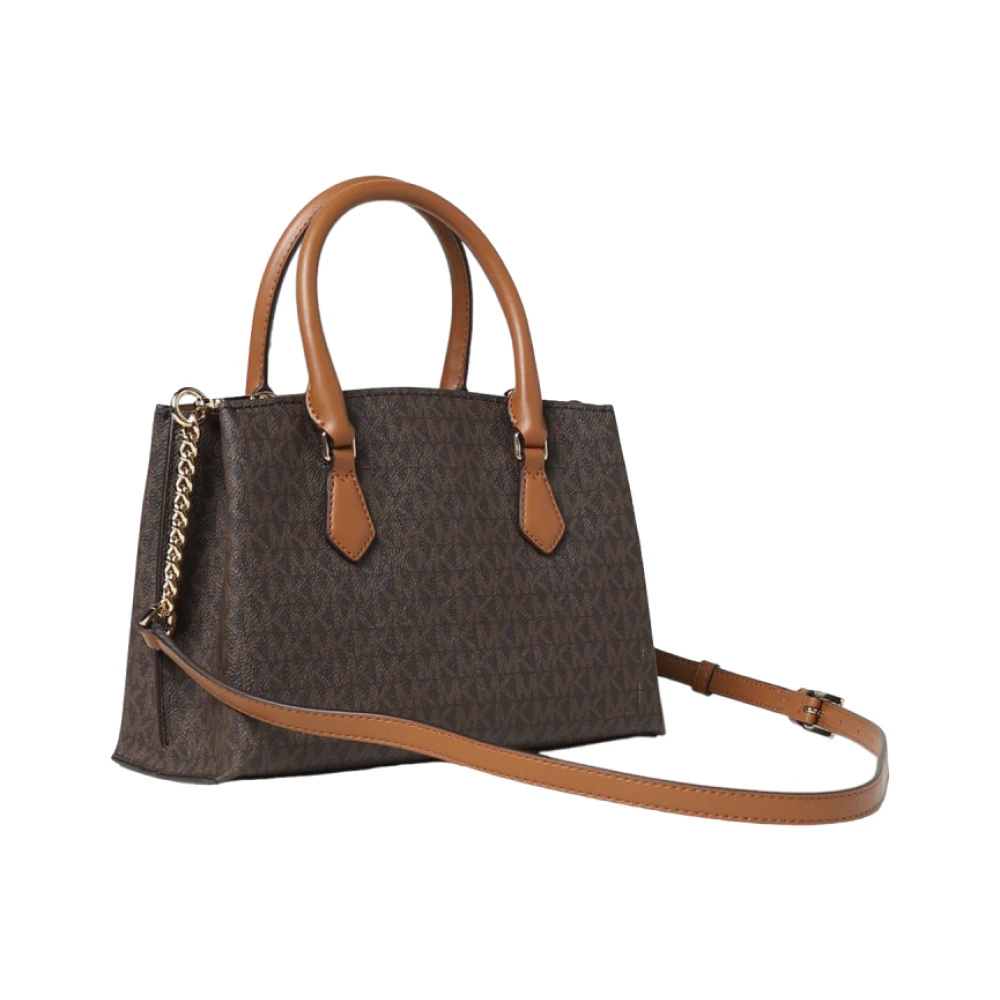Michael Kors Schoudertas van Canvas Brown Dames