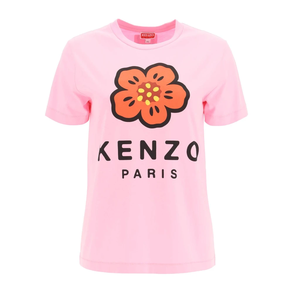 Kenzo Boke Flower Print T-shirt Pink Dames