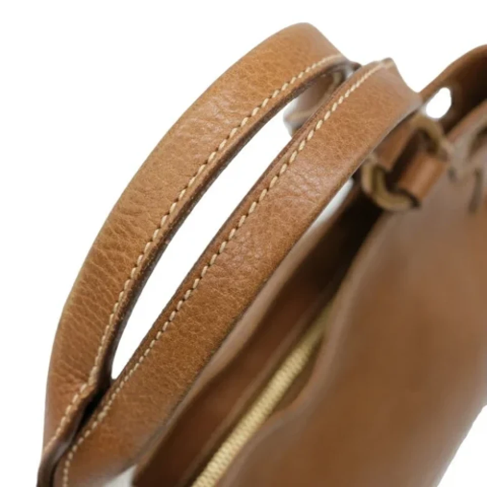 Cartier Vintage Pre-owned Leather handbags Brown Dames