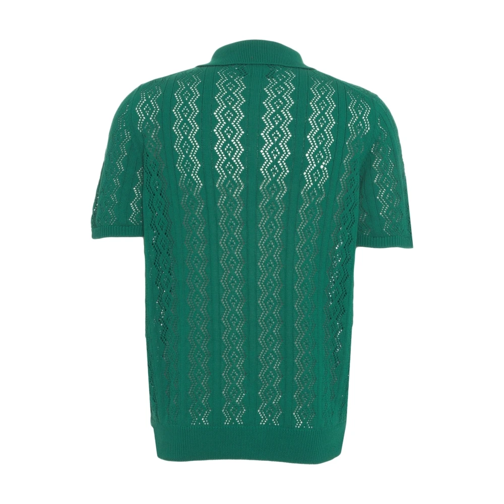 Amaránto Groene Gebreide Vest Korte Mouw Green Heren