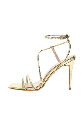 python-texture-high-heel-sandals