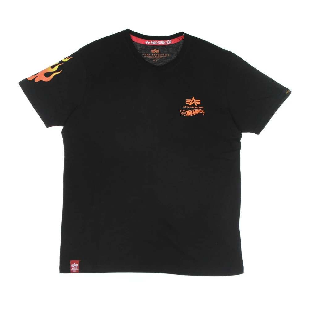 alpha industries Vlamprint Hot Wheels Zwart Tee Black Heren