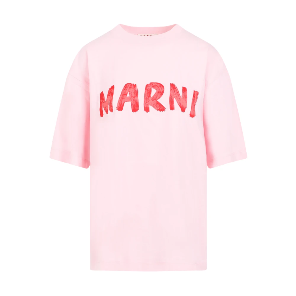 Marni Roze & Paarse Katoenen T-shirt Pink Dames