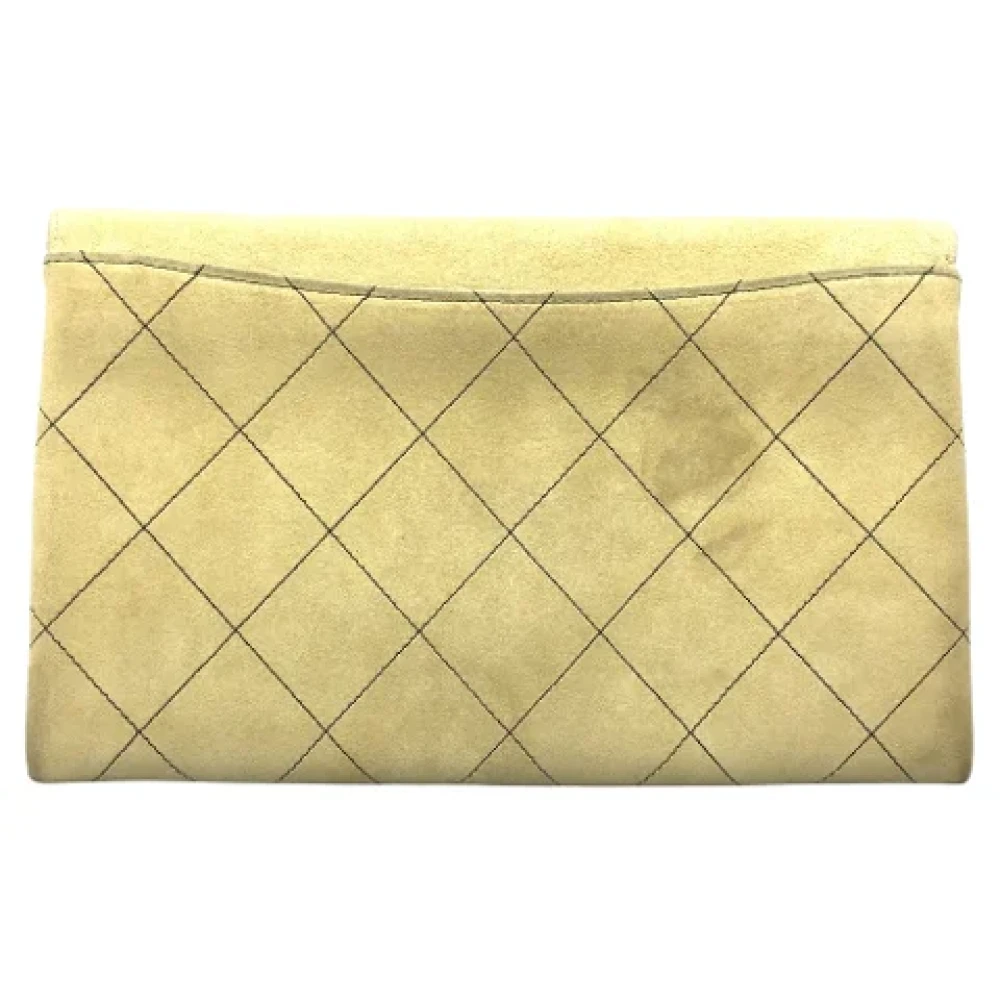 Chanel Vintage Pre-owned Suede chanel-bags Beige Dames