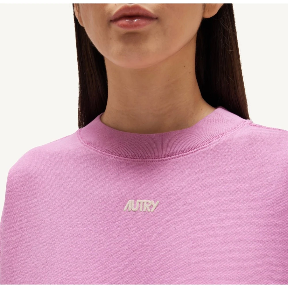 Autry Bi-Color Sweatshirt Roze Pink Dames